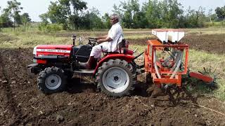 VST SHAKTI MT 270  Sowing by Dharti seed drillRYFNaleshwarNanded [upl. by Icyac]