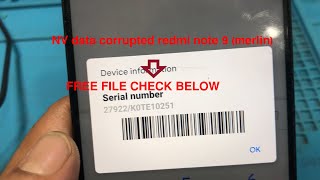 Redmi Note 9 Nv Data Is Corrupted Solution Without ENG free nv file download imei null fix [upl. by Relda]