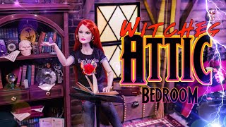 DIY  How to Make Witches Attic Bedroom [upl. by Htiderem]