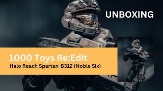 1000 Toys ReEdit Halo Reach SpartanB312 Noble Six 112 Scale Action Figure [upl. by Keemahs]