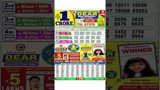 LOTTERY LIVE DEAR 1PM 13112024 NAGALAND STATE LOTTERY LIVE DEAR LOTTERY LIVE LOTTERY SAMBAD [upl. by Cliffes10]