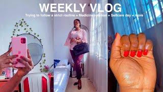 WEEKLY VLOG Trying to follow a strict routine  medicine rotation  selfcare  more [upl. by Eanom]