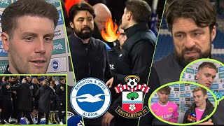 Brighton vs Southampton 11 🥊 Fabian Hurzeler and Russel Martin ARGUED 🔥 Post Match Analysis [upl. by Annavoig]