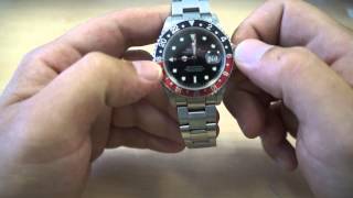 Rolex GMT Master 2 16710 16713 How To Set Dual Time Zone BY GOLDWATCHCO [upl. by Mable212]