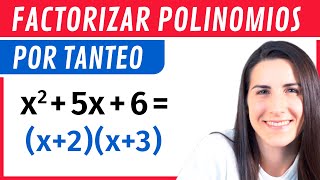 FACTORIZAR Polinomios por TANTEO 🔡 Trinomio x²bxc [upl. by Ahsimit443]