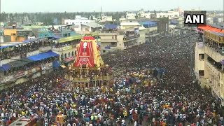 Jagannath Rath Yatra begins as thousands of devotees watch on Puri streets [upl. by Mitzie]