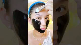 Charcoal Makeup Face Mask 👌🏻👌🏻 shorts makeup youtubeshorts beauty newsong [upl. by Moria]