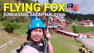 FLYING FOX KUNDASANG  Mount Valley Sabah MALAYSIA Jajourney [upl. by Rothschild]