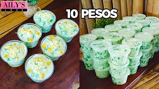 TRENDING DINUDUMOG MABENTA PATOK NA DESSERT  CHEESY BUKO PANDAN JELLY SALAD  JELLY DESSERT [upl. by O'Rourke]