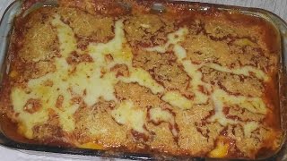 PARMEGIANA DE CARNE MOIDA ao forno [upl. by Joerg553]