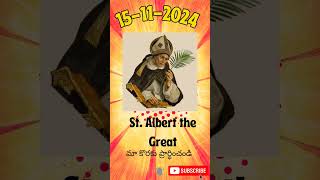 Saint of the day 15112024 St Albert the Great [upl. by Phelan]