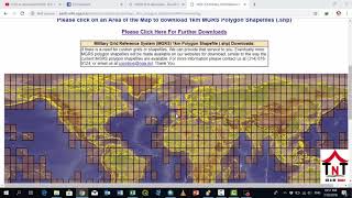 Downloading Grid Reference System MGRS 1km Polygon Shapefile [upl. by Rennie]