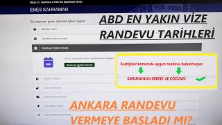 ABD VİZE RANDEVUSU ÖNE ÇEKME  EN YAKIN RANDEVU TARİHLERİ NE ZAMAN  VİZE RANDEVU TARİHİ DEĞİŞTİRME [upl. by Iover]