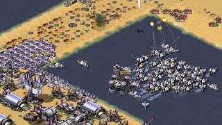 Red Alert 2  Extra hard ai  7 vs 1  France  Cannon  soviet [upl. by Iret]