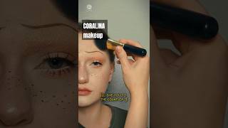 Хелоуинское преображение Coralina Jones 🪡🧵coraline coralinejones coralinemovie halloween [upl. by Siol]