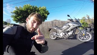 2017 Honda NC700X DCT Review  MC Commute [upl. by Adahs]