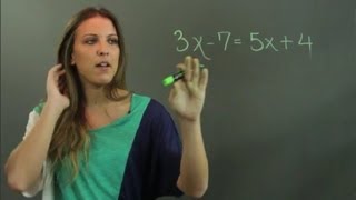 How to Solve Linear Equations With Variables on Both Sides  Linear Algebra Education [upl. by Liahkim]