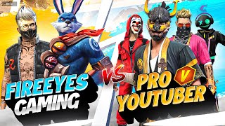 FireEyes Vs Pro V Badge Youtuber 🤯 Kill Chori Challenge Gone Wrong  Free Fire [upl. by Harper]