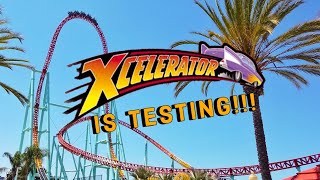 XCELERATOR IS TESTING  Knotts Berry Farm  Vlog 22  81223 [upl. by Almund]