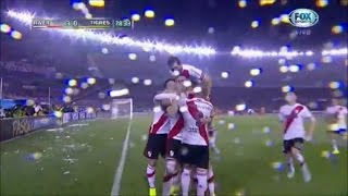 River Plate 3  0 Tigres Copa Libertadores 2015 [upl. by Allekram]