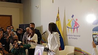 Rueda de prensa  María Corina Machado [upl. by Bueschel]