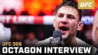 Esteban Ribovics Octagon Interview  UFC 306 [upl. by Whall734]