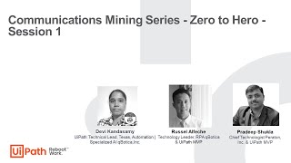 Communications Mining Series  Zero to Hero  Session 1 [upl. by Clem414]