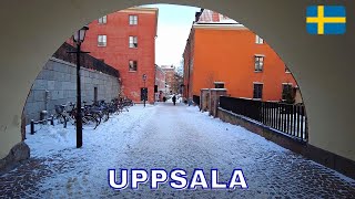 Uppsala  Walking Tour in 4K  December 2022  Sweden [upl. by Favata959]