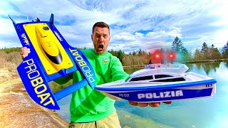 POLIZEIKONTROLLE Mein 100 Kmh SPEEDBOOT hebt ab und SINKT auf GRUND [upl. by Lemrahc]