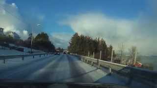 driving in norway  the atlantic highway norway winter 2015 [upl. by Edecrem]