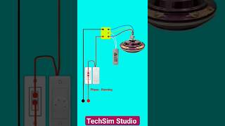 Fan Connection electrical viralvideo shorts TechSimStudio [upl. by Maffa]