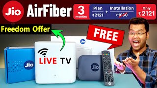 Jio AirFiber Freedom Offer  1000 off  Jio AirFiber Installation 2024 amp Jio AirFiber Freedom Offer [upl. by Birkett]