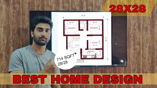 Best Home Design  28x28  Beautiful House Design [upl. by Joelie]