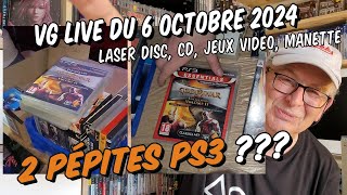 Vide grenier live 061024  2 Pépites PS3  jeux vidéo laser disc CD Bluray Cassette audio [upl. by Loni]