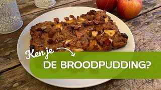 Recept van broodpudding met appel [upl. by Acebber407]