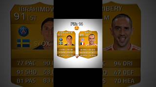 Zlatan 🇸🇪 x Ribery 🇫🇷 Fifa cards football [upl. by Novel]