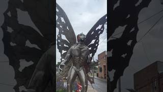 The Mothman Statue of Point Pleasant West Virginia shorts [upl. by Sadnac]