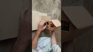 Doll Housecardboard housevairalvideo diy [upl. by Tresa]