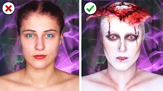 6 Scary Last Minute Halloween Makeup and Costume Ideas [upl. by Anilecram976]