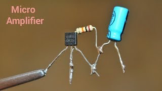 Make a mini Amplifier by using C1815 single Transistor [upl. by Imoian]