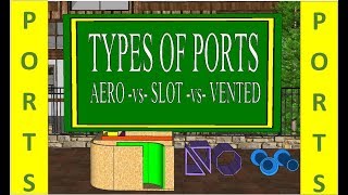 Types Of Ports  Vented vs Slot Port vs Aero Port vs Kerf Port [upl. by Routh]