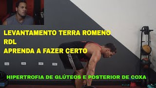 LEVANTAMENTO TERRA ROMENO como fazer  RDL how to do it [upl. by Ettie]