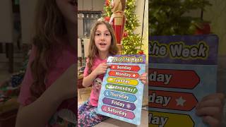 Sierra teaches Rhia the days of the week learning for kids shorts [upl. by Acinimod]