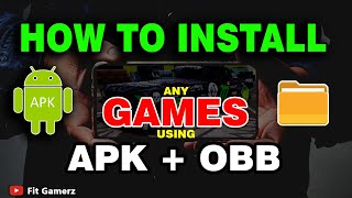 How To Install Games With Apk And Obb File on Android Device  Android 11 To 14 [upl. by Layla]