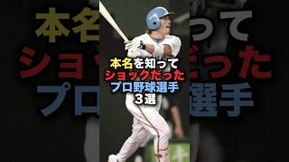 本名を知ってショックだったプロ野球選手３戦野球 西武ライオンズ 野球解説 [upl. by Hpesoj920]