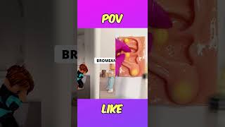 MI PEQUEÑA HERMANA LOCA EN ROBLOXPARTE 4😲😳 shorts roblox adoptme robloxshorts [upl. by Kristofer]