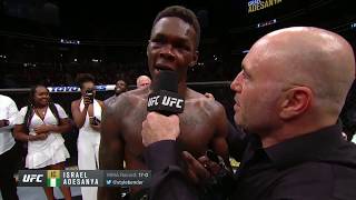 UFC 236 Israel Adesanya Octagon Interview [upl. by Amsaj37]