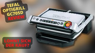 Tefal Optigrill GC705D Review  Intelligenter Kontaktgrill [upl. by Alburg]