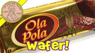 Ola Pola Chocolate Covered Wafers Polish Candy [upl. by Sudnac442]