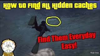 GTA Online How To Find All 10 Hidden Caches Guide Find Them Everyday Easy [upl. by Pitchford571]